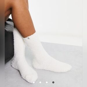 UGG Women's Cream Teddi Cozy Crew Socks